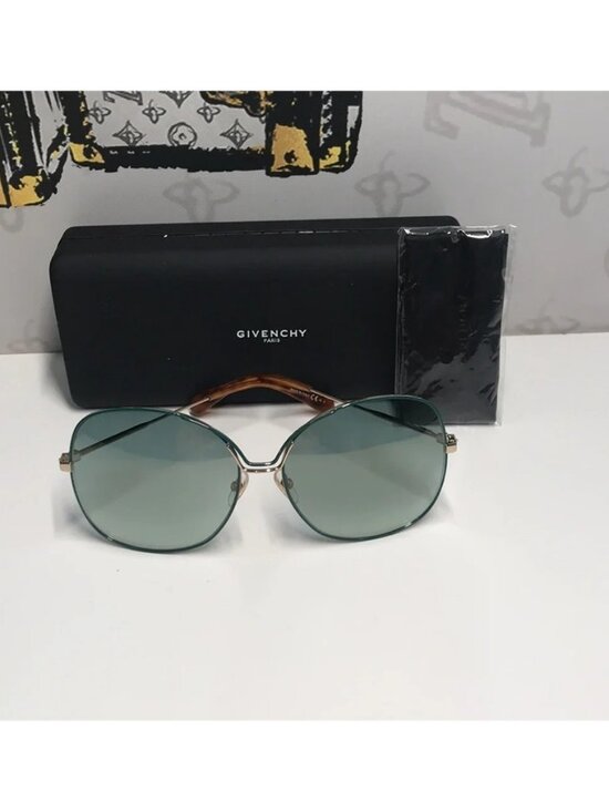 New Authentic Givenchy GV7144/S PEF/EZ Sunglasses – Green/Gold Gradient main image 7